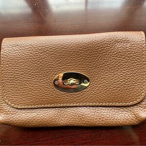 Vintage Garugeri genuine leather clutch wallet made in Italy.